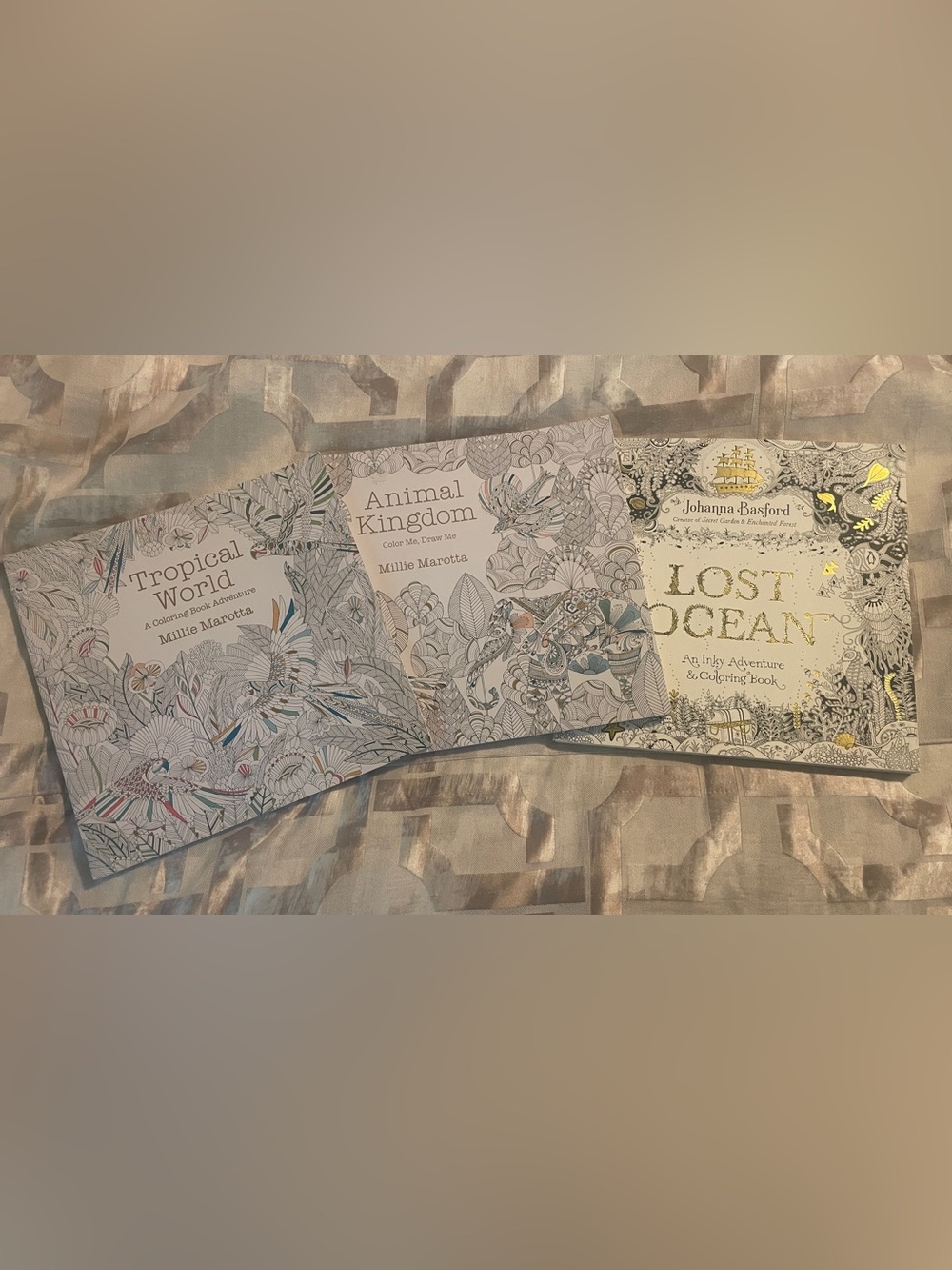 New Intricate Adult Coloring Books Set by Millie Martha & Johanna Basford